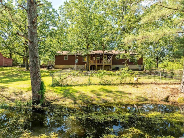 124 Primrose Ln, Pearcy, AR 71964 - view of yard with a wooden deck