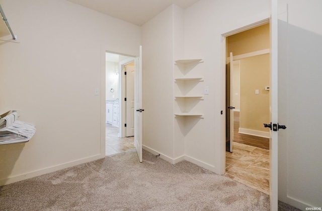 interior space with baseboards