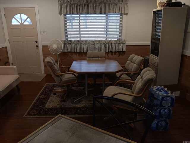 dining room featuring dark wood-style floors