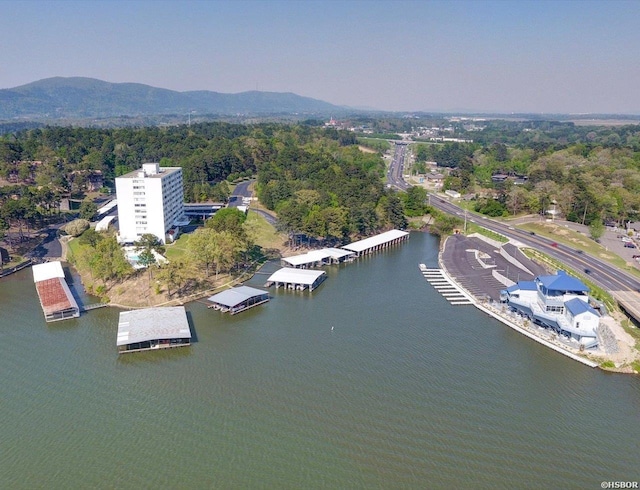 740 Weston Rd Unit B-804, Hot Springs, AR 71913 - drone / aerial view featuring a water and mountain view
