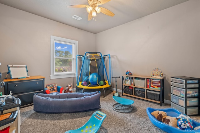 115 Gatehills Pl, Hot Springs, AR 71913 - recreation room with carpet flooring and ceiling fan