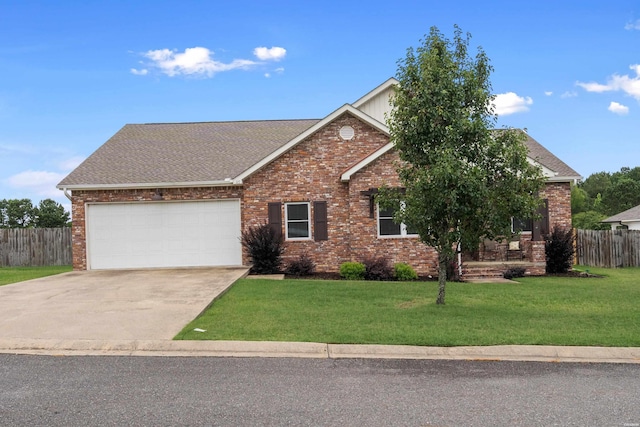 115 Gatehills Pl, Hot Springs, AR 71913 - view of front facade with brick siding, a garage, concrete driveway, and roof with shingles