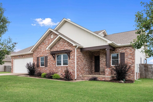 115 Gatehills Pl, Hot Springs, AR 71913 - craftsman-style home with an attached garage, brick siding, driveway, and a shingled roof