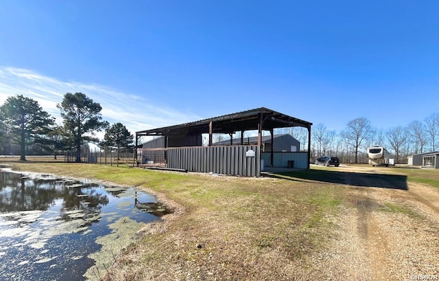 exterior space featuring driveway