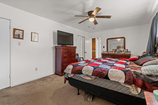 108 Helen St, Hot Springs, AR 71913 - carpeted bedroom featuring ceiling fan and baseboards