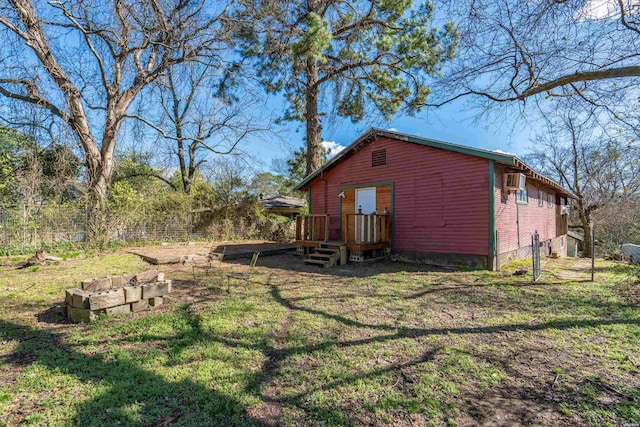 108 Helen St, Hot Springs, AR 71913 - view of property exterior with a deck and a lawn