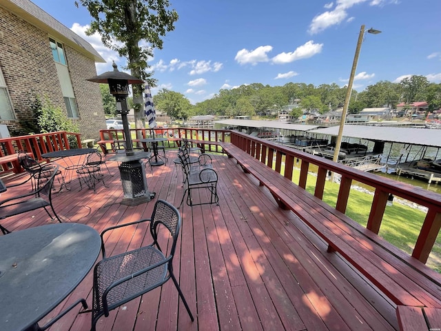 1135 Twin Pts Unit C, Hot Springs, AR 71913 - view of wooden terrace