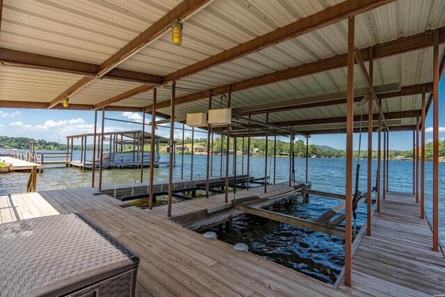220 Mcdonald Loop, Hot Springs, AR 71913 - dock area with boat lift and a water view