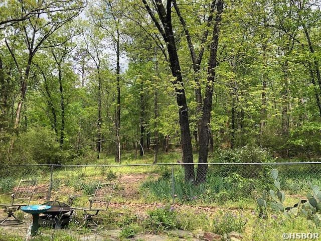 view of nature featuring a wooded view