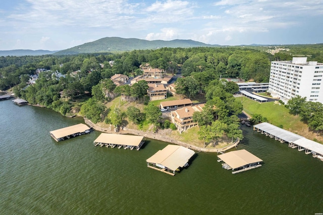 724 Weston Rd Unit Q-4, Hot Springs, AR 71913 - aerial view of a water and mountain view