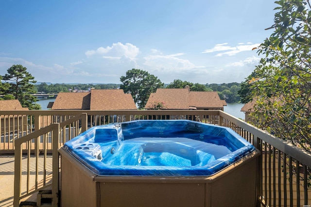 724 Weston Rd Unit Q-4, Hot Springs, AR 71913 - view of swimming pool featuring a hot tub