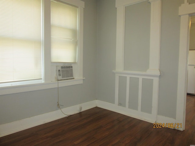 310 Hawthorne St Unit 1, 2, 3, 4, 5, Hot Springs, AR 71901 - empty room with dark wood-style floors and cooling unit