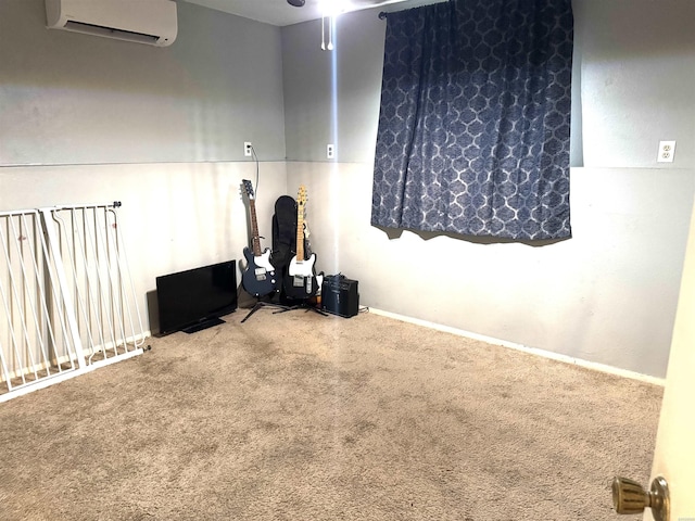 122 Mesa Trl, Hot Springs, AR 71913 - spare room featuring a wall mounted AC and carpet flooring