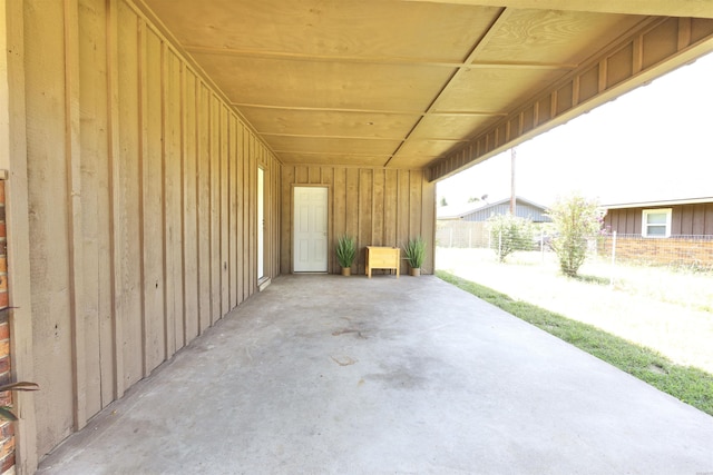 view of patio / terrace with fence