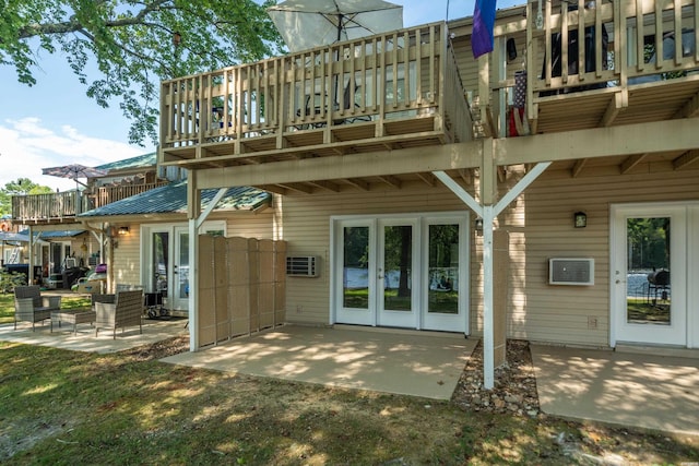183 River Mill Ct Unit B-2, Hot Springs, AR 71913 - back of house with a patio area, french doors, and a deck
