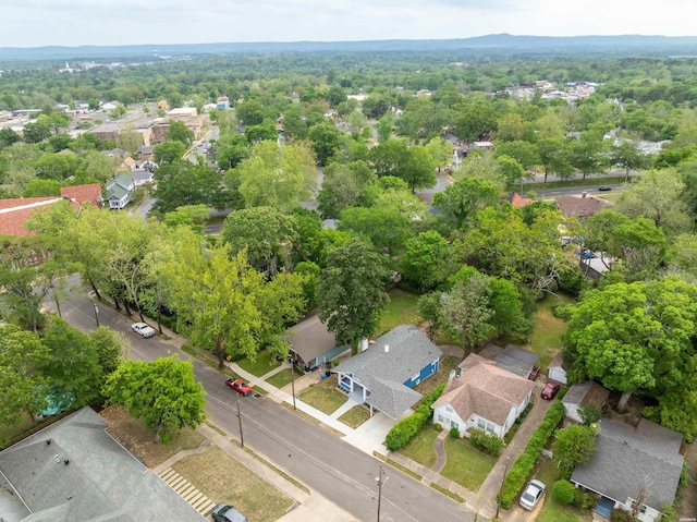 aerial view featuring a residential view