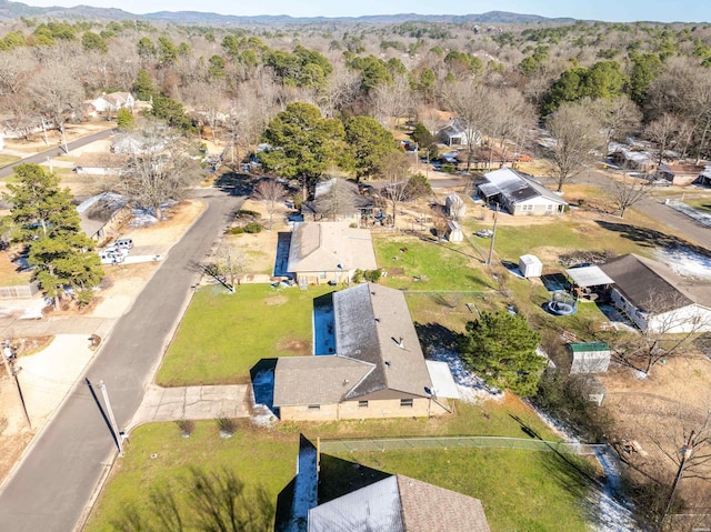 bird's eye view with a residential view