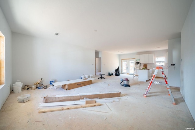 interior space featuring french doors