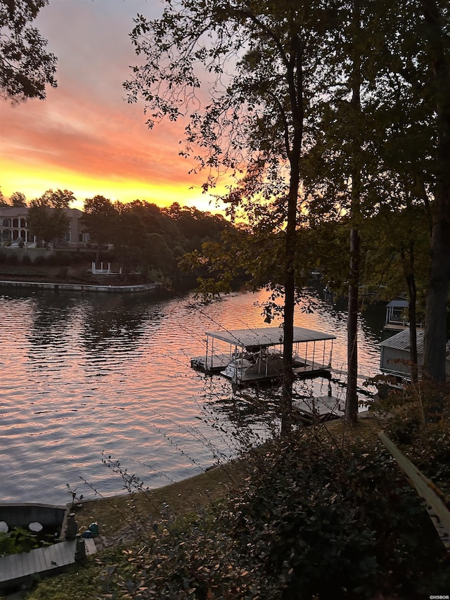 370 Restful Ridge Rd, Hot Springs, AR 71913 - water view with a dock