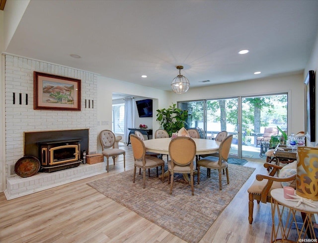 370 Restful Ridge Rd, Hot Springs, AR 71913 - dining area with wood finished floors and recessed lighting