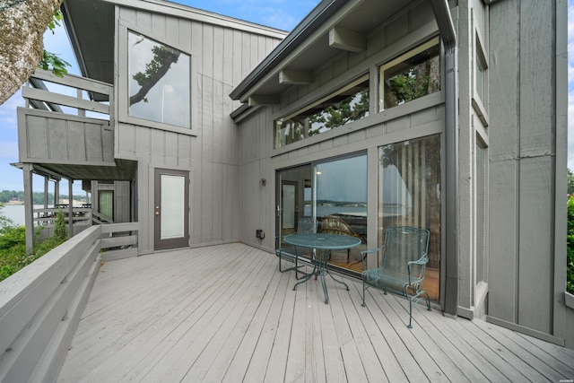 105 Long Island Bay Unit A1, Hot Springs, AR 71913 - wooden deck with a water view