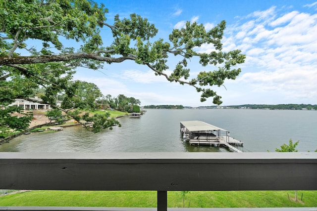 105 Long Island Bay Unit A1, Hot Springs, AR 71913 - dock area featuring a water view