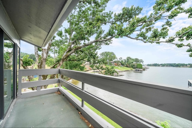 105 Long Island Bay Unit A1, Hot Springs, AR 71913 - balcony featuring a water view