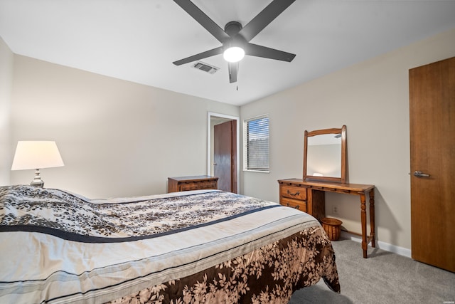 105 Long Island Bay Unit A1, Hot Springs, AR 71913 - bedroom with light colored carpet and a ceiling fan