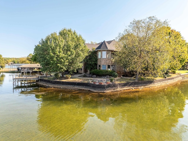 69 Resplandor Way, Hot Springs Village, AR 71909 - view of dock with a water view