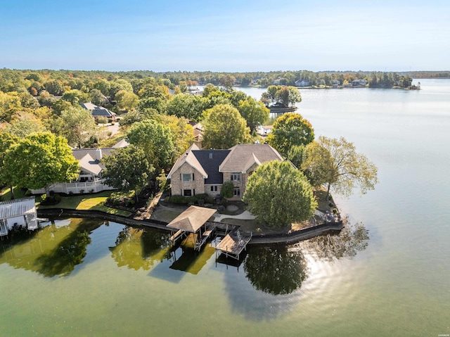 69 Resplandor Way, Hot Springs Village, AR 71909 - bird's eye view featuring a water view
