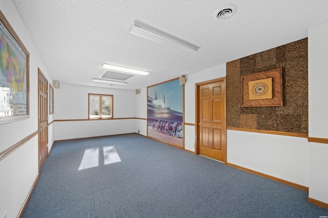 69 Resplandor Way, Hot Springs Village, AR 71909 - carpeted empty room with a textured ceiling, baseboards, and visible vents