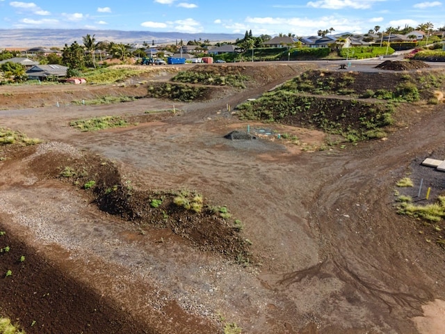 aerial view featuring a mountain view