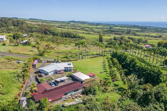 drone / aerial view featuring a rural view