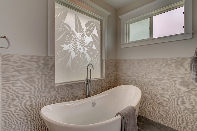 bathroom with a bathing tub