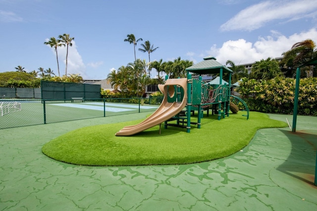 view of jungle gym