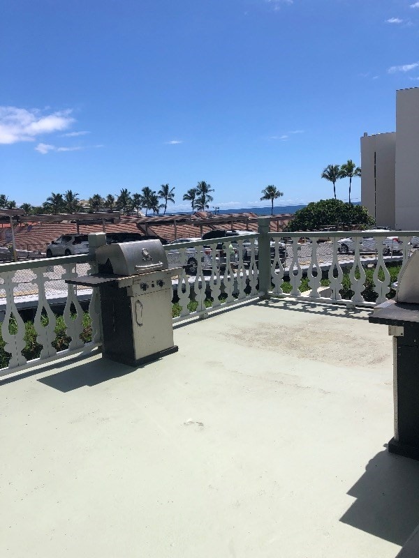 view of patio featuring area for grilling