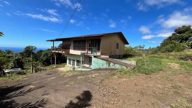 view of rear view of house