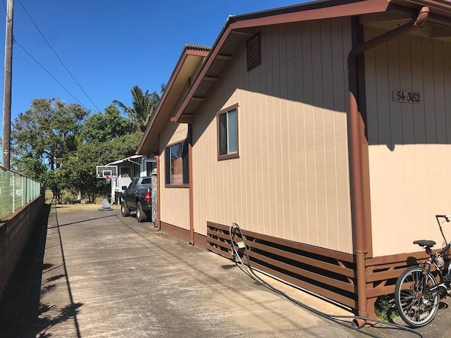 view of side of property