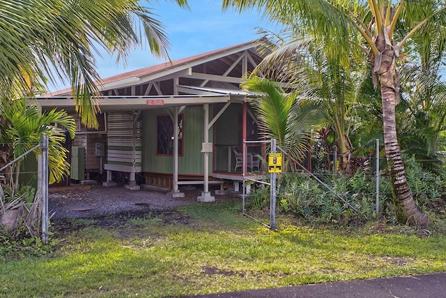 view of front of property