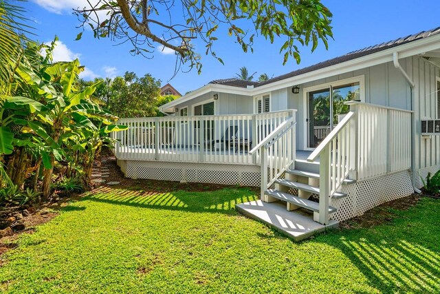 exterior space with a deck