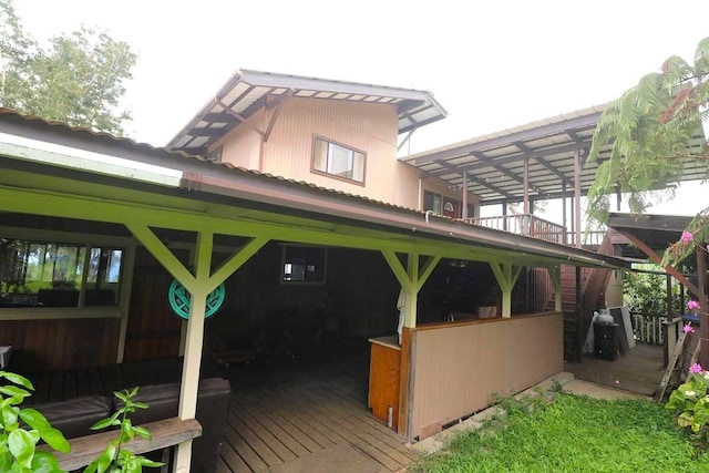 view of wooden terrace