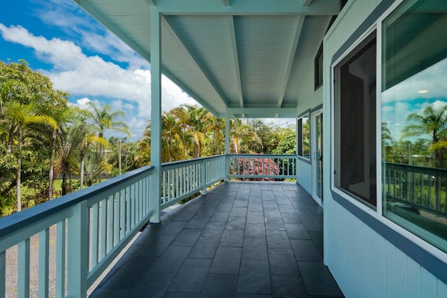 view of balcony