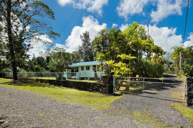 exterior space with a lawn