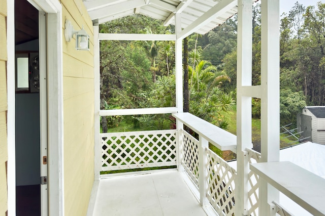 view of balcony