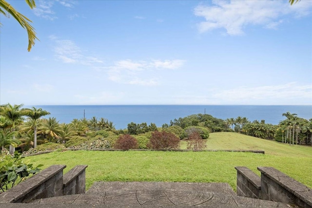 view of water feature