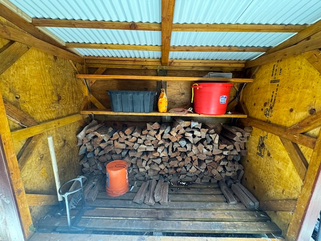 view of storage room