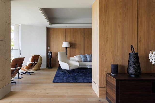 bedroom with light wood-type flooring