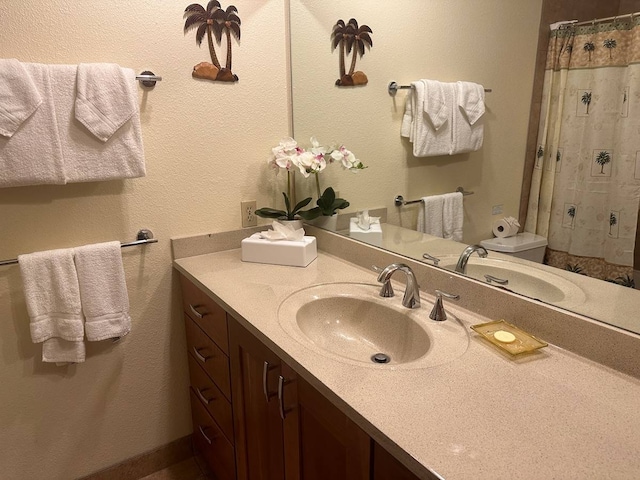 bathroom with large vanity