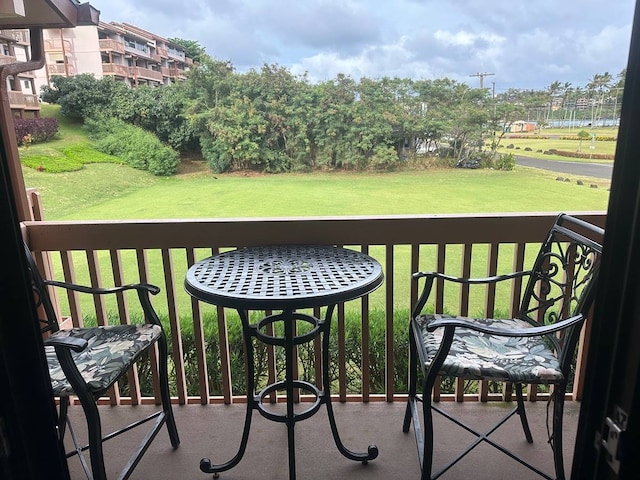 view of balcony