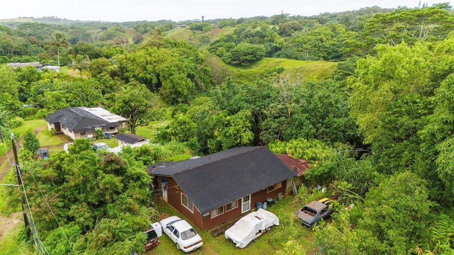 4373 Upa Rd, Koloa, HI 96756 - aerial view of property and surrounding area with a forest